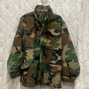 Vintage Golden Mfg Camouflage Field Jacket